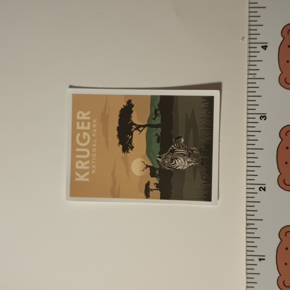 10/$10 National Park Phone Water Bottle Laptop Tablet Sticker Decal Kruger